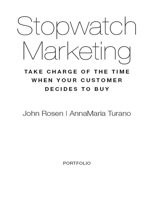 Title details for Stopwatch Marketing by John Rosen - Available
